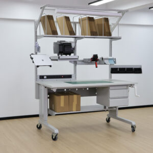 Crank Height-Adjustable Table for Packing works