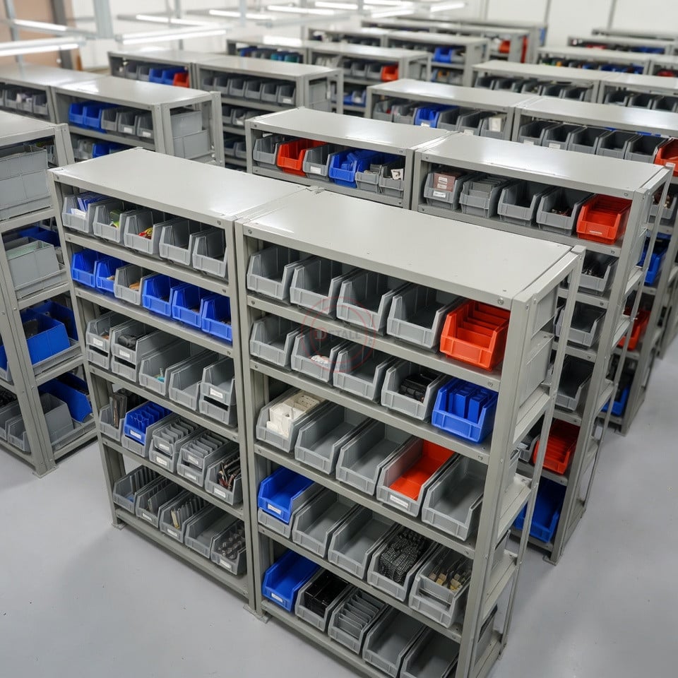 ESD-safe shelving units